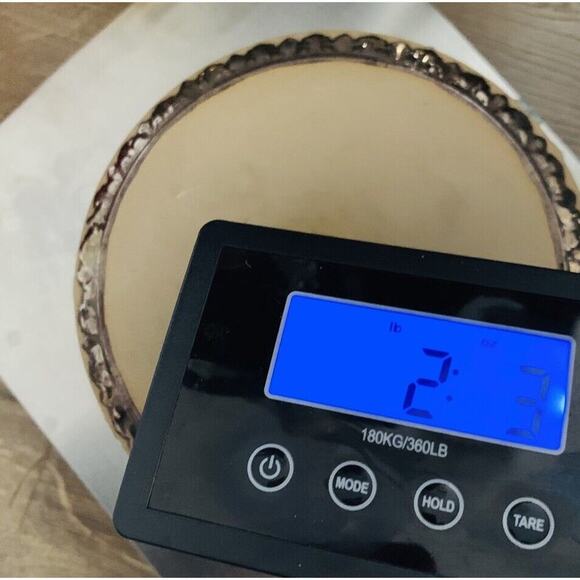 Arnel’s Signed Blue Teal Green Tan Lidded Ceramic Dish Trinket Box Home Decor - Picture 14 of 14